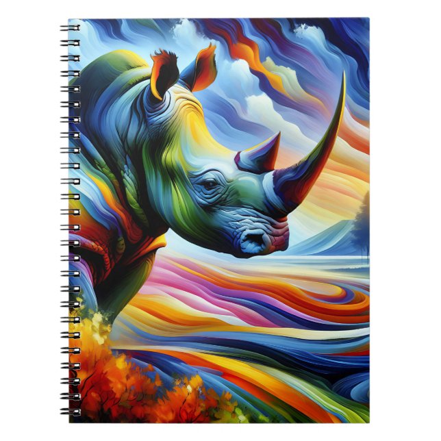 Espiral Caderno de Rinoceronte Horizonte Cromático (Frente)