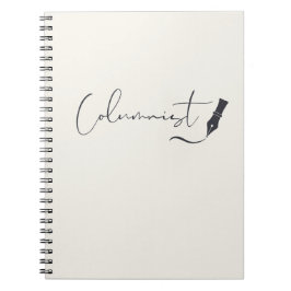 Espiral Caderno de Roteiro de Colunista – Caneta de Escrit