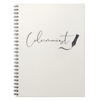 Espiral Caderno de Roteiro de Colunista – Caneta de Escrit