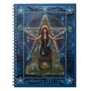 Espiral Caderno de Spellweaver (azul feito sob encomenda)
