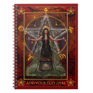 Espiral Caderno de Spellweaver (vermelho feito sob