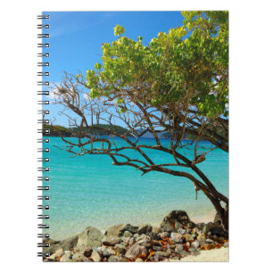 Espiral Caderno de St John USVI da baía da canela