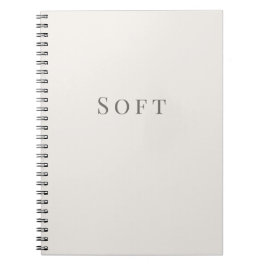 Espiral Caderno de Tipografia Mínima – Soft