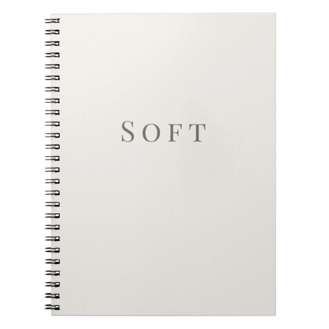 Espiral Caderno de Tipografia Mínima – Soft (Frente)