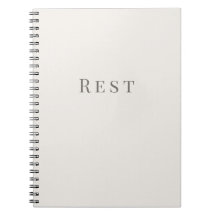 Caderno de Tipografia Minimalista - Descanso