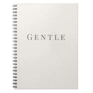 Espiral Caderno de Tipografia Minimalista – Gentle