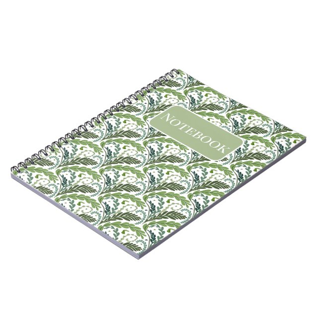 Espiral Caderno de Ventoinha de Samambaia de Design Artesa (Left Side)
