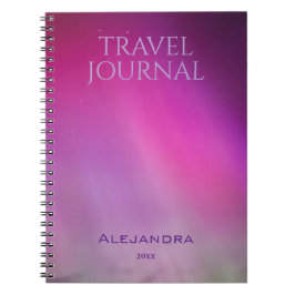 Espiral Caderno de Viagens Aurora Nome Ano