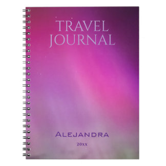 Espiral Caderno de Viagens Aurora Nome Ano