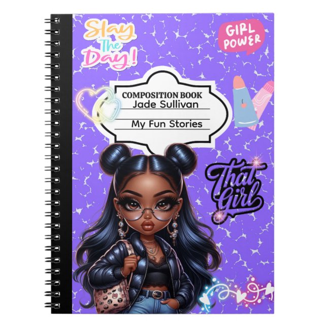 Espiral Caderno de Volta às Aulas (Personalizável) (Frente)