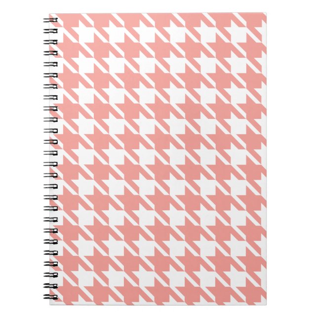 Espiral Caderno de Xadrez Rosa Suave (Frente)