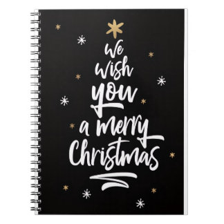 Espiral Caderno Desejando um Feliz Natal
