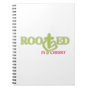 Espiral Caderno Diário Cristão Enraizado em Cristo