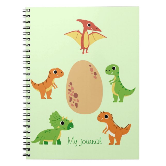 Espiral Caderno Dino – Diário Fofo de Dinossauro (Frente)