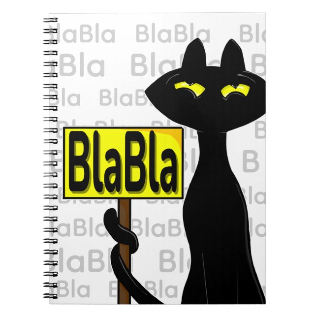 Espiral Caderno Divertido Bad Boogie - BlaBla (Frente)