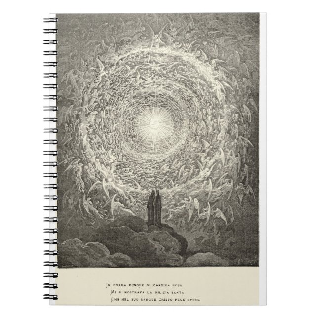 Espiral Caderno divino da comédia do vintage (Frente)