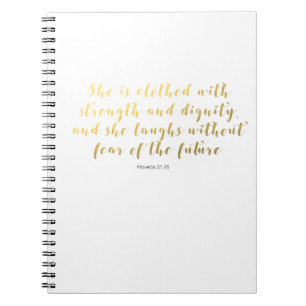 Espiral Caderno do 31:25 dos provérbio - o falso Dourado