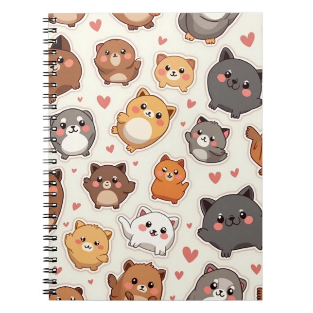 Espiral Caderno do Amor de Cachorrinho (Frente)