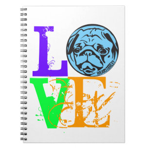 Espiral Caderno do AMOR do PUG