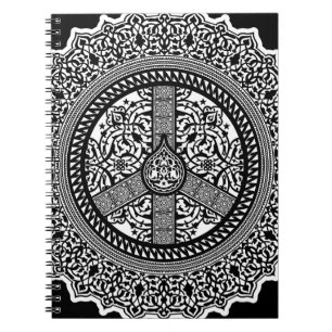 Espiral Caderno do Arabesque da paz