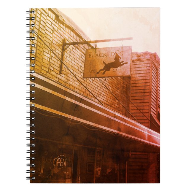 Espiral Caderno do Black Dog Cafe (Frente)
