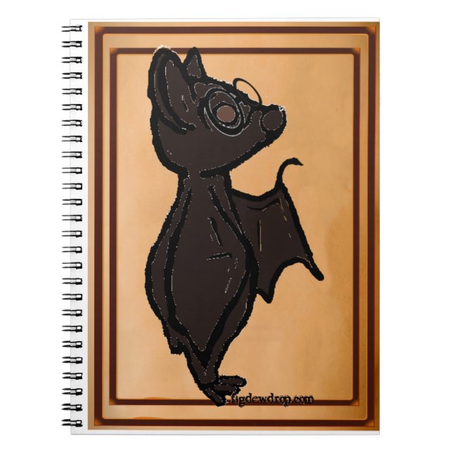 Espiral caderno do Blinky the Bat (Frente)