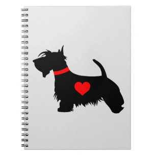 Espiral Caderno do cão do Scottie