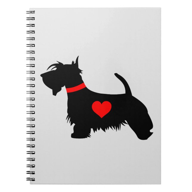 Espiral Caderno do cão do Scottie (Frente)
