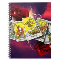 Caderno do cartão de Tarot