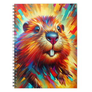 Espiral Caderno do Castor de Explosão Radiante