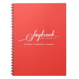 Espiral Caderno do Conselho de liderança do estudante de