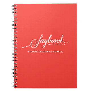 Espiral Caderno do Conselho de liderança do estudante de