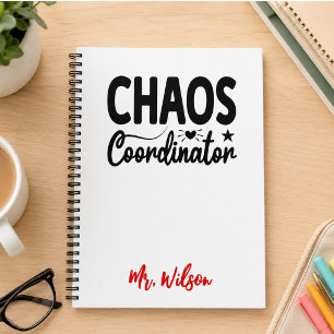Espiral Caderno do Coordenador de Caos – Citação Divertida
