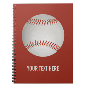 Espiral Caderno do costume do basebol