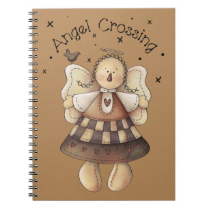 Espiral Caderno do cruzamento do anjo