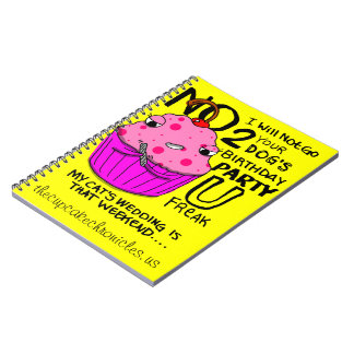 Espiral Caderno do cupcake