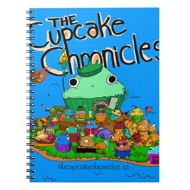Espiral Caderno do cupcake (Frente)