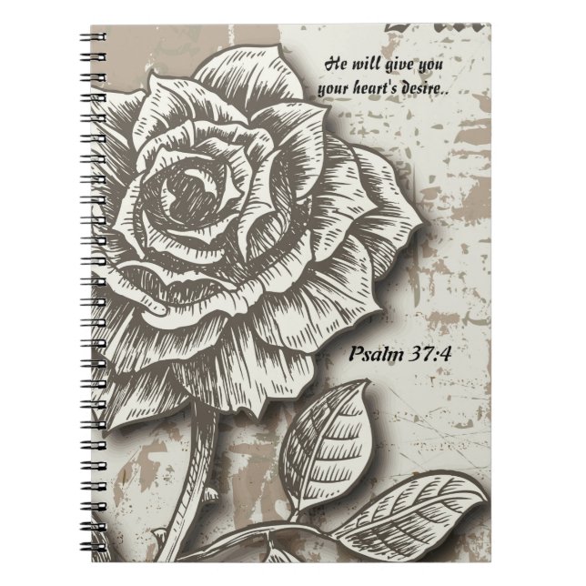 Espiral Caderno do desejo do coração. (Frente)