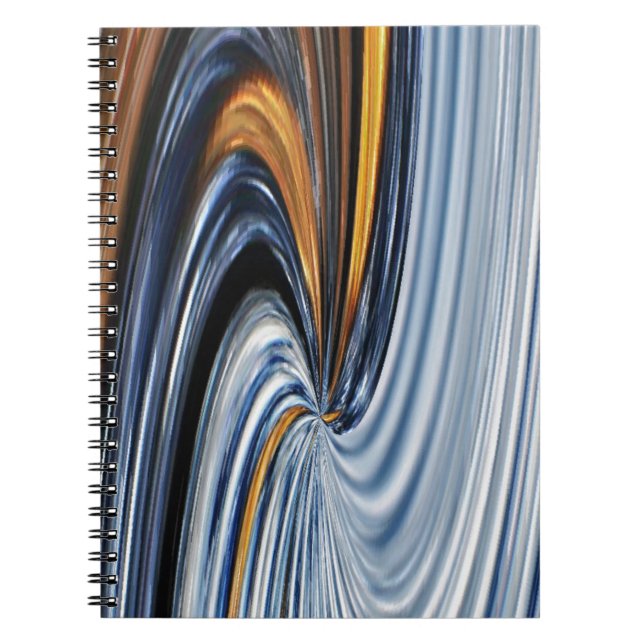 Espiral Caderno do design gráfico do Zipper da sarja de (Frente)