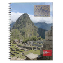 Caderno do destino do viagem de Peru