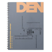 Caderno do diagrama do aeroporto de Denver (ANTRO)