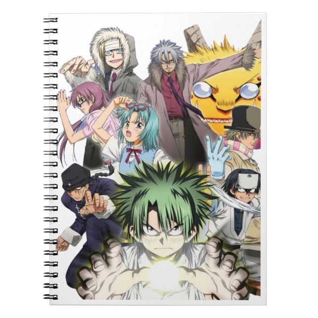 Espiral Caderno do Esquadrão de Heróis Épicos de Anime (Frente)
