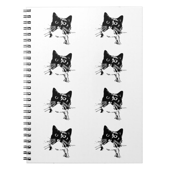 Espiral Caderno do gato do smoking (Frente)