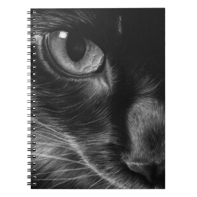 Espiral Caderno do gato preto (Frente)