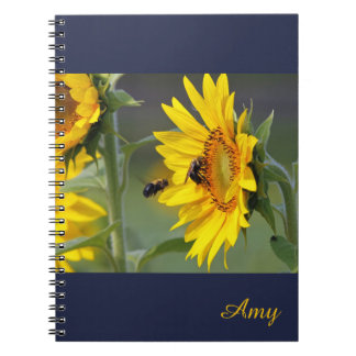 Espiral Caderno do girassol