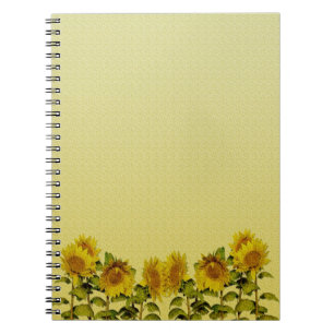 Espiral Caderno do girassol