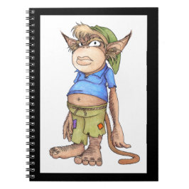 Espiral Caderno do Gnomo do Macaco Suga-Dedo Mau