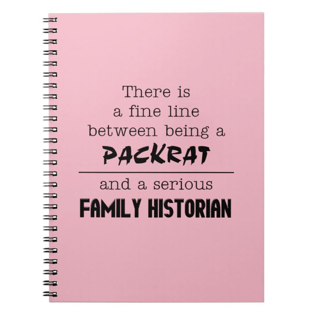 Espiral Caderno do Historiador Familiar (Personalize Sua C (Frente)
