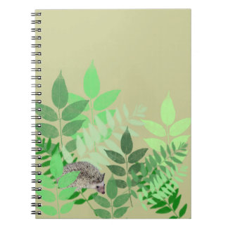 Espiral Caderno do jardim do ouriço