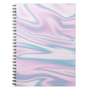 Espiral Caderno do Lilac e do impressão azul